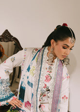 Shanaya By Mahnur Embroidered Lawn 3 Piece Unstitched Suit MN25SL D-RANGREZ